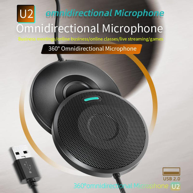 360° Pickup Video Voice Call USB Omnidirectional Microphone Video Conference Microphone Microphone eprolo