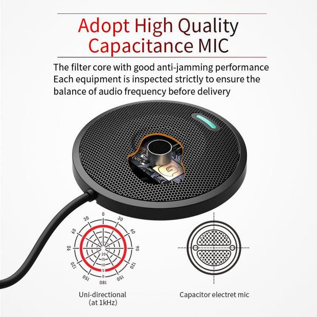 360° Pickup Video Voice Call USB Omnidirectional Microphone Video Conference Microphone Microphone eprolo