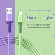 3A Liquid Silicone Micro USB Type C Cable Mobile Phone Charger Fast Charging USB Data Cord Charge - Sunny Side Store