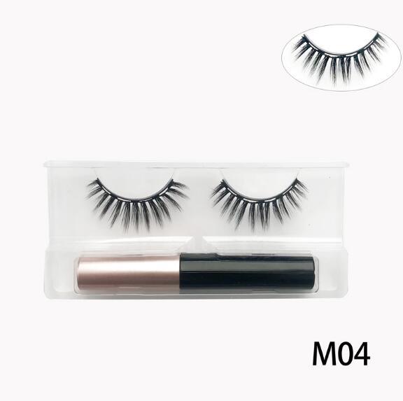 3D Mink Magnetic Eyelashes Waterproof Lasting Magnetic Eyeliner Magnet Mink Eyelashes Makeup Extension False Eyelashes eprolo