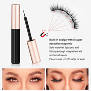 3D Mink Magnetic Eyelashes Waterproof Lasting Magnetic Eyeliner Magnet Mink Eyelashes Makeup Extension False Eyelashes eprolo