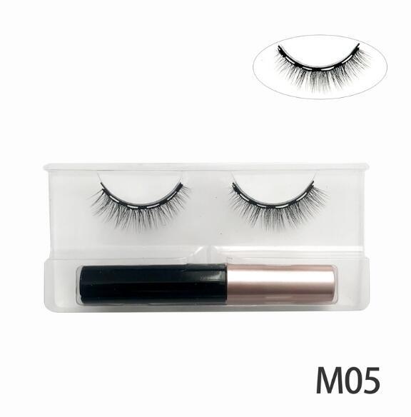 3D Mink Magnetic Eyelashes Waterproof Lasting Magnetic Eyeliner Magnet Mink Eyelashes Makeup Extension False Eyelashes eprolo