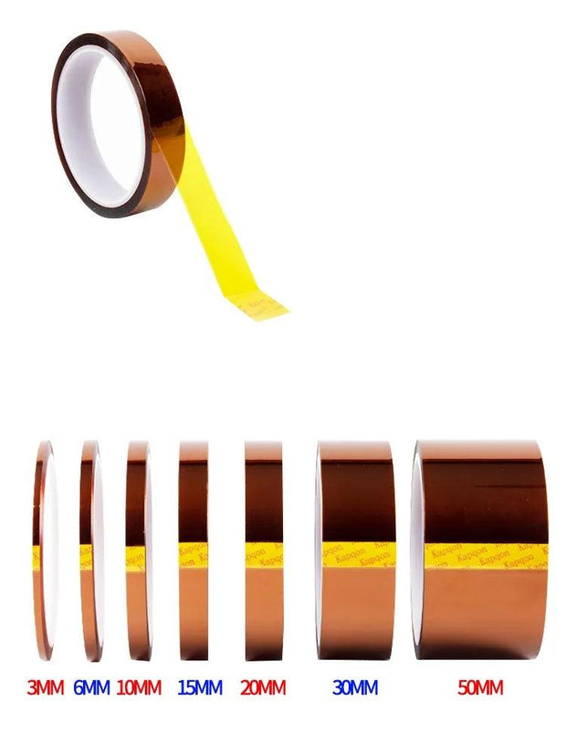 3D Printer Parts High Temperature Resistant Heat BGA Kapton Polyimide Insulating Thermal Insulation Adhesive Tape - Sunny Side Store