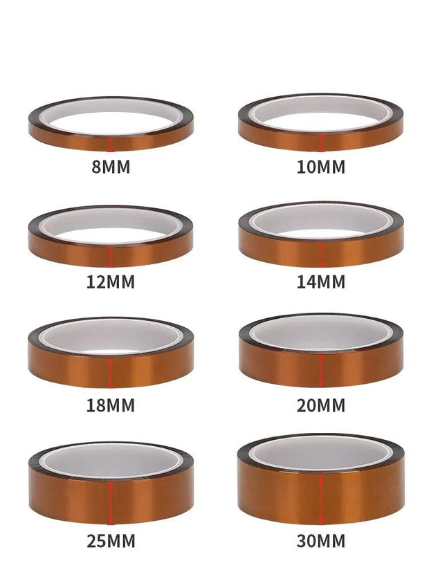 3D Printer Parts High Temperature Resistant Heat BGA Kapton Polyimide Insulating Thermal Insulation Adhesive Tape - Sunny Side Store