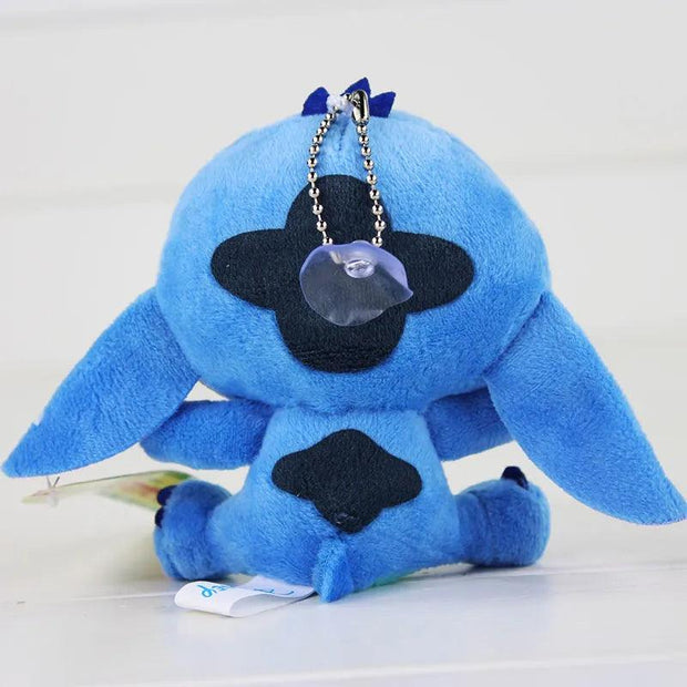 4"10cm Lilo Stitch Plush Toys Dolls with sucker keychain Soft Stuffed For Kids Baby Gifts - Sunny Side Store Sunny Side Store  2.11