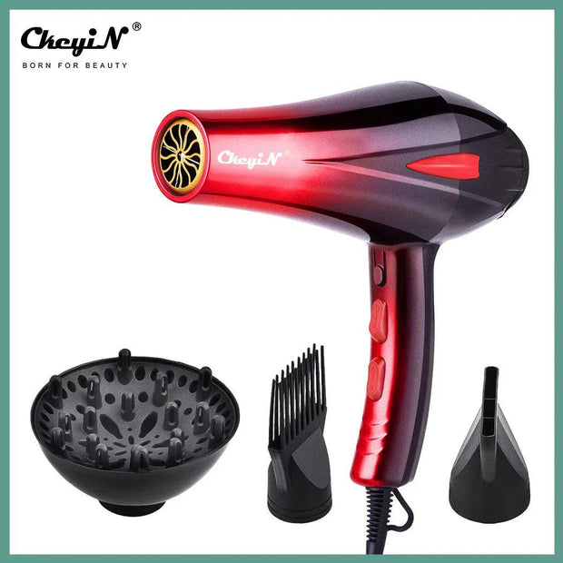 4000W Powerful Hair Dryer Professional Hairdryer Household Blow Dryer Hot and Cold Wind Fast Hair Styling Tool With Two Nozzles - Sunny Side Store Sunny Side Store  25.04