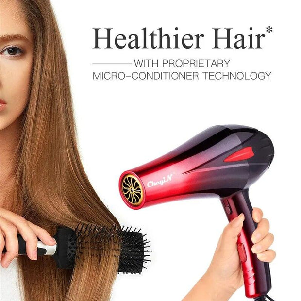 4000W Powerful Hair Dryer Professional Hairdryer Household Blow Dryer Hot and Cold Wind Fast Hair Styling Tool With Two Nozzles - Sunny Side Store Sunny Side Store  25.04