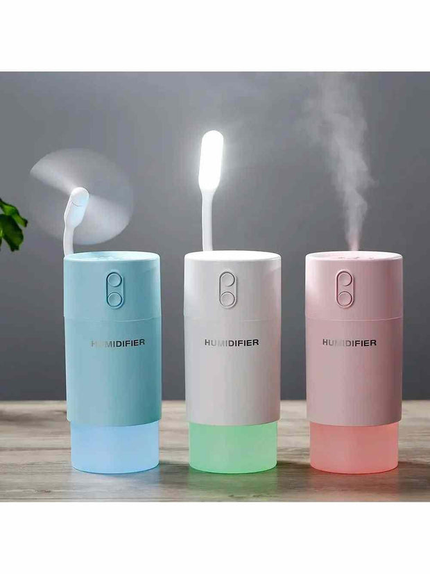 400ml Mini Air Humidifier USB Aroma Essential Oil Diffuser Cool Mist Maker LED USB Air Humidifier 3 in 1 Aromatherapy For Office - Sunny Side Store My Store  9.47