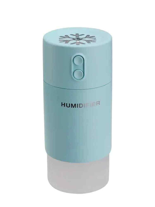 400ml Mini Air Humidifier USB Aroma Essential Oil Diffuser Cool Mist Maker LED USB Air Humidifier 3 in 1 Aromatherapy For Office - Sunny Side Store My Store Blue 9.47