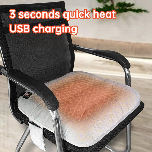 45X45cm USB Heating 3-speed Thermostat Cushion Office Sedentary Car Home Dual-use Winter Warm Physiotherapy Electric Heating Pad eprolo