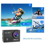 4K Waterproof All Digital UHD WiFi Camera + RF Remote And Accessories - Sunny Side Store