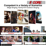 5 Core Microphone Professional Dynamic Karaoke XLR Wired Mic w ON/OFF Switch Pop Filter Cardioid Unidirectional Handheld Micrófono -ND-959 Elantra 3PCS - Sunny Side Store