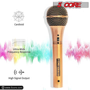 5 Core Microphone Professional Dynamic Karaoke XLR Wired Mic w ON/OFF Switch Pop Filter Cardioid Unidirectional Handheld Micrófono -ND-959 Elantra 3PCS - Sunny Side Store