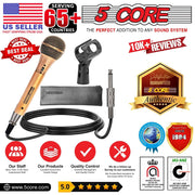 5 Core Microphone Professional Dynamic Karaoke XLR Wired Mic w ON/OFF Switch Pop Filter Cardioid Unidirectional Handheld Micrófono -ND-959 Elantra 3PCS - Sunny Side Store