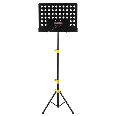 5 Core Music Stand for Sheet Music Yellow Folding Portable Stands Light Weight Book Clip Holder Music Accessories - MUS YLW - Sunny Side Store