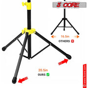 5 Core Music Stand for Sheet Music Yellow Folding Portable Stands Light Weight Book Clip Holder Music Accessories - MUS YLW - Sunny Side Store