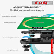 5 Core Smart Weight Scale for Body Weight Digital Bathroom Scale BMI Weighing Bluetooth Body Fat Monitor Health Analyzer Sync with App -BBS 03 B SG - Sunny Side Store