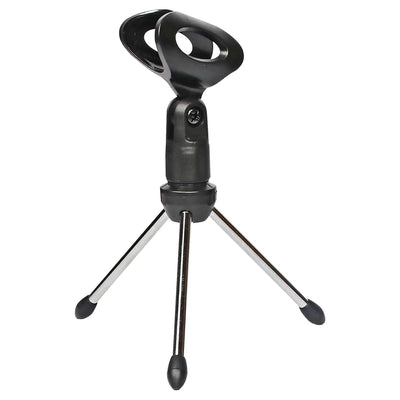 5 Core Universal Small Desktop Microphone Stand Adjustable Mic Clip Tabletop Mic Stand For Dynamic Wired Microphone -MINI TRIPOD MIC STAND - Sunny Side Store