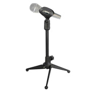 5 Core Universal Small Desktop Microphone Stand Adjustable Tabletop Mic Stand For Dynamic Wired Microphone Q2U Shure SM58 SM57 -MS MINI TRI BLK 4PCS - Sunny Side Store