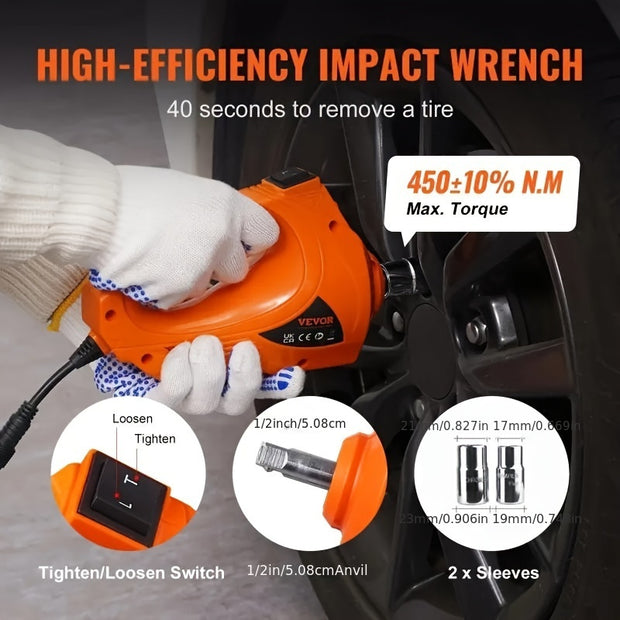 5 Ton Electric Car Jack, 11023 LBS Hydraulic Jack With Electric Impact Wrench Easy Tire Removal, Portable Car Lift With Built-in Inflatable Pump, And LED Light For SUV MPV Sedan Truck Change Tires Garage Repair Easy And Safe Lifting Solution