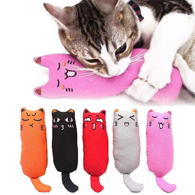 Rustle Sound Catnip Toy Cats Products for Pets Cute Cat Toys for Kitten Teeth Grinding Cat Plush Thumb Pillow Pet Accessories - Sunny Side Store