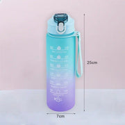 900ML Sports Water Bottle with Time Marker Leak-proof Cup Motivational Portable Water bottle for Outdoor Sport Fitness BPA Free - Sunny Side Store Sunny Side Store  3.37