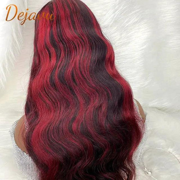 99J Highlight Lace Front Human Hair Wigs 13X4 Straight Lace Front Wig 13X6 Hd Transparent Lace Frontal Wig Colored Human Hair - Sunny Side Store