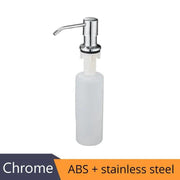 Deck Mounted Kitchen 400ml Soap Dispensers Stainless Steel Pump Chrome Finished for Kitchen Built in Counter top Dispenser 2309 - Sunny Side Store