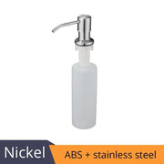 Deck Mounted Kitchen 400ml Soap Dispensers Stainless Steel Pump Chrome Finished for Kitchen Built in Counter top Dispenser 2309 - Sunny Side Store