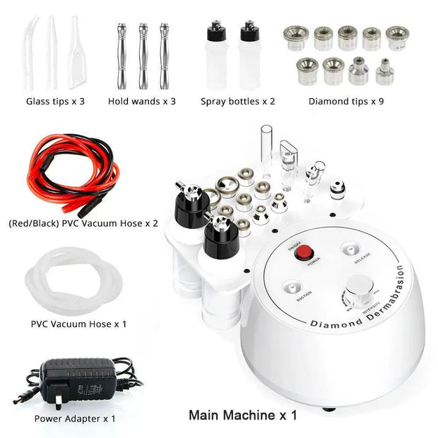 Diamond Tip Dermabrasion Microdermabrasion Machine Skin Rejuvenation Acne Remove Water Spray Facial Peeling Machine - Sunny Side Store