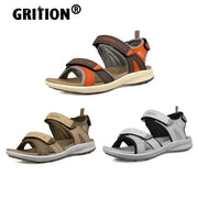 GRITION Womens Outdoor Sandals Summer Flat Trekking Girls Beach Shoes Fashion Light Weight Non Slip Casual Sports 2021 Size 41 - Sunny Side Store