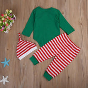 Toddler Baby Boys Girl Christmas Romper Tops Pants Leggings Hat Outfit Set Clothes - Sunny Side Store Sunny Side Store  6.92