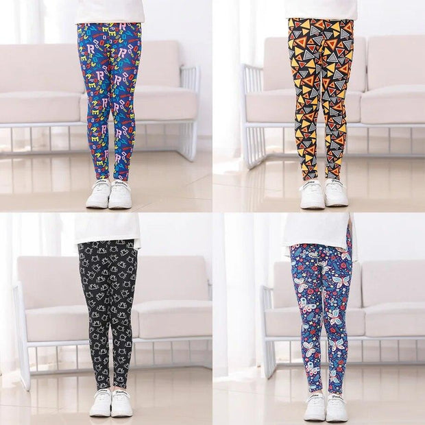 SheeCute Girls Spring Autumn Full Length Printing Skinny Leggings SC1752-C - Sunny Side Store Sunny Side Store  6.65