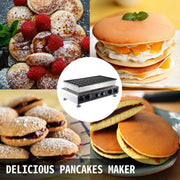 VEVOR Electric Waffle Maker 50PCS Mini Dutch Pancake Maker Dorayaki Machine Waffreras Kitchen Home Appliance Snack Gaufriers - Sunny Side Store Sunny Side Store  159.59