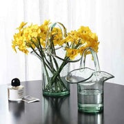 Nordic Creative Shopping Basket Glass Vase Transparent Bag Decoration Simple Hydroponic Flower Arrangement Vase Table Decoration - Sunny Side Store