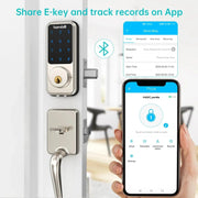 Hornbill Smart Deadbolt Door Lock Electronic Remote Control With Gateway Wifi Hub TTLock Keyless Entry Front Locks For Home Safe - Sunny Side Store