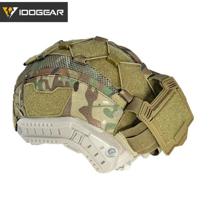 IDOGEAR Tactical Helmet Cover For Maritime Helmet with NVG Battery Pouch Hunting 3812 - Sunny Side Store