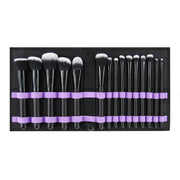 Kaizm Makeup Brushes Set 15Pcs Professional Foundation Eye Shadow Powder Concealer Sculpting Beauty Brushes Tools Kit With Bags - Sunny Side Store