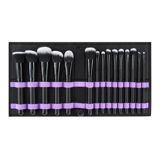 Kaizm Makeup Brushes Set 15Pcs Professional Foundation Eye Shadow Powder Concealer Sculpting Beauty Brushes Tools Kit With Bags - Sunny Side Store