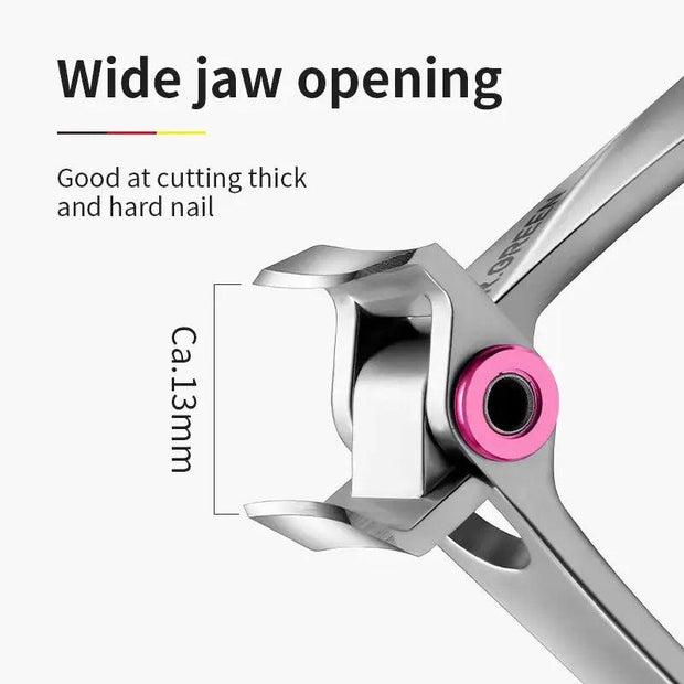 MR.GREEN Nail Clippers Stainless Steel Wide Jaw Opening Manicure Fingernail Cutter Thick Hard Ingrown Toenail Scissors tools - Sunny Side Store