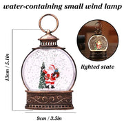 Merry Xmas Luminous Water Injection Small Wind Lamp Festive Indoor Night Light Decoration - Sunny Side Store