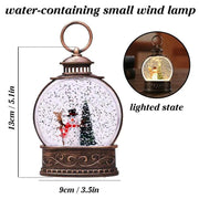 Merry Xmas Luminous Water Injection Small Wind Lamp Festive Indoor Night Light Decoration - Sunny Side Store