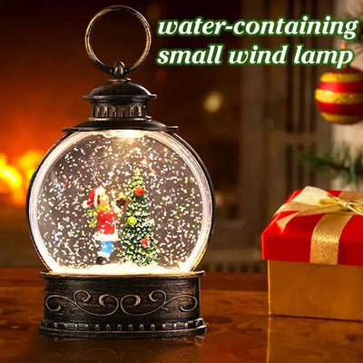 Merry Xmas Luminous Water Injection Small Wind Lamp Festive Indoor Night Light Decoration - Sunny Side Store