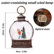 Merry Xmas Luminous Water Injection Small Wind Lamp Festive Indoor Night Light Decoration - Sunny Side Store