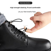 Metal lock Elastic Shoe laces without ties Round No tie Shoelaces Boot Sneakers Shoelace Kids Adult Quick Lazy Laces for Shoes - Sunny Side Store