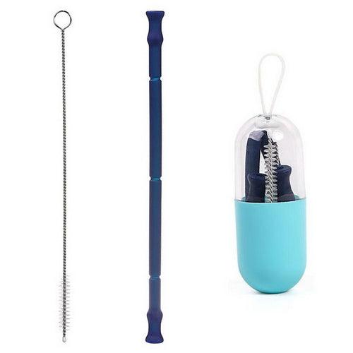 Reusable Collapsible Drinking Straw With Case And - Sunny Side Store