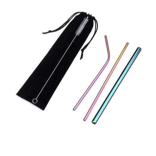 Reusable Collapsible Drinking Straw With Case And - Sunny Side Store