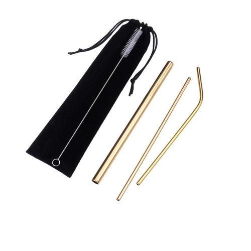 Reusable Collapsible Drinking Straw With Case And - Sunny Side Store