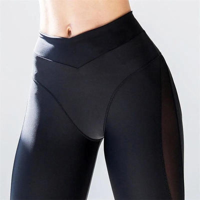 Leggings Women Sexy Pink Push Up Fitness Leggings Fashion Ladies Workout High Waist Black Mesh Spandex Leggings Pants Slim - Sunny Side Store Sunny Side Store  9.59