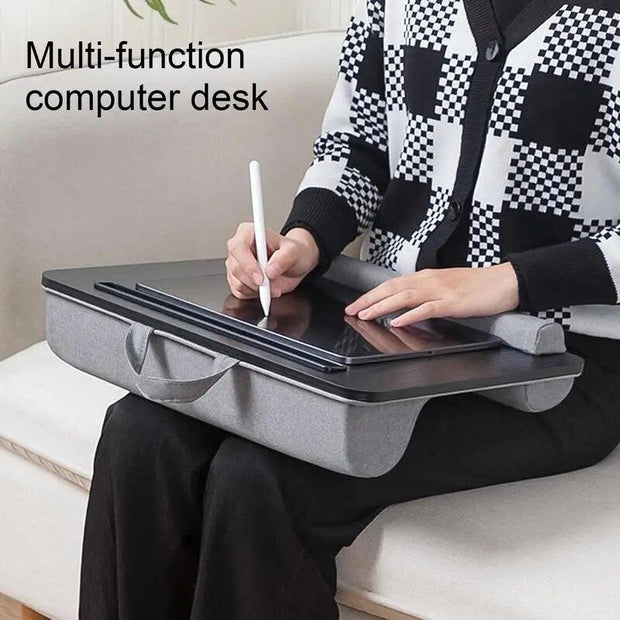 Lap Desk With Cushion Lap Desk For Laptop And Writing Portable Laptop Stand With Wrist Rest Mouse Pad For Tablet Book Laptop - Sunny Side Store Sunny Side Store  35.09